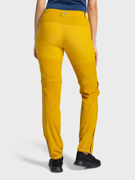 Kilpi Pantaloni de exterior galbeni pentru femei Kilpi HOSIO