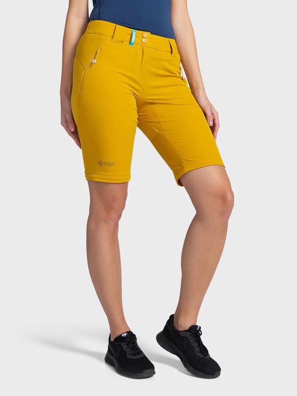Kilpi Pantaloni de exterior galbeni pentru femei Kilpi HOSIO