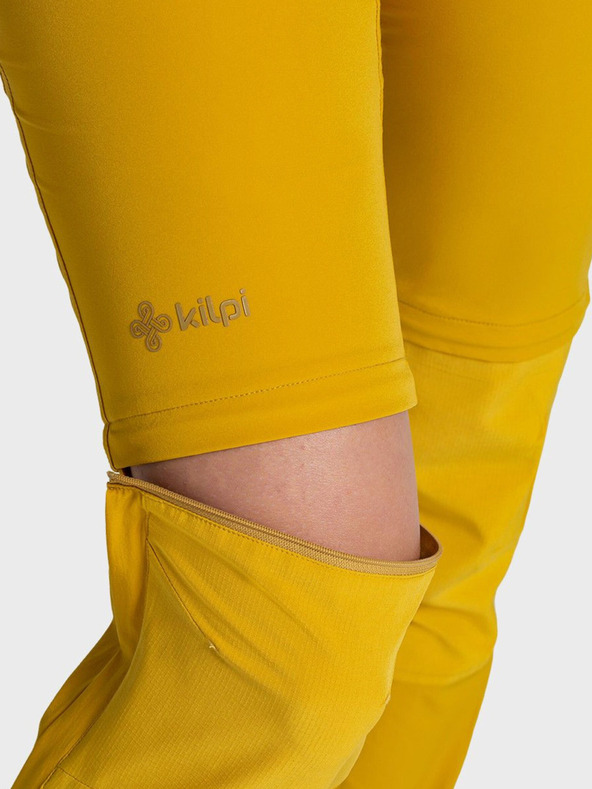 Kilpi Pantaloni de exterior galbeni pentru femei Kilpi HOSIO