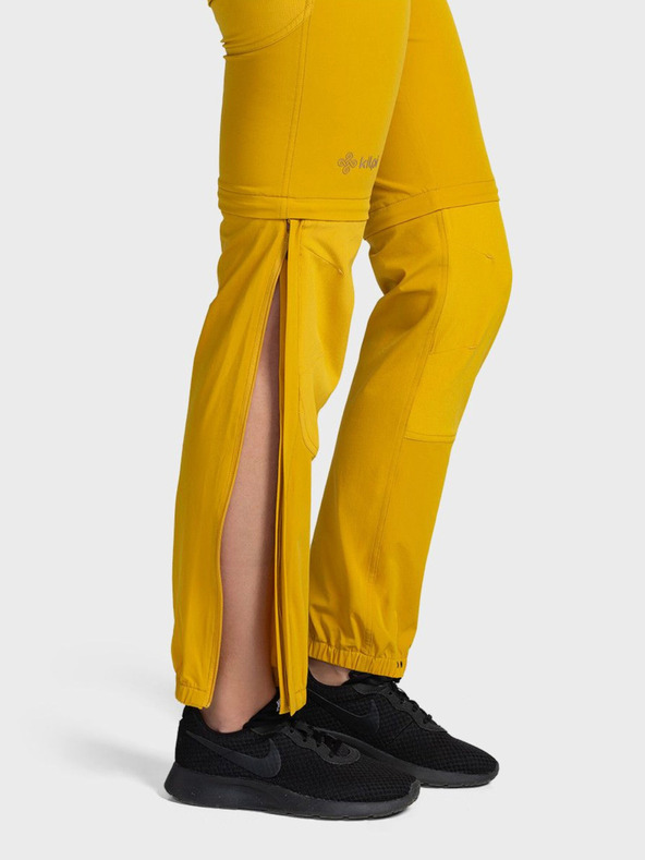 Kilpi Pantaloni de exterior galbeni pentru femei Kilpi HOSIO