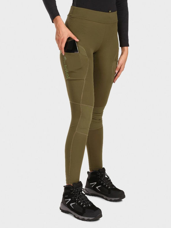 Kilpi Jambiere de exterior kaki pentru femei Kilpi MOUNTERIA