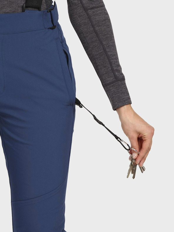 Kilpi Pantaloni de schi softshell pentru femei, albastru închis Kilpi RHEA