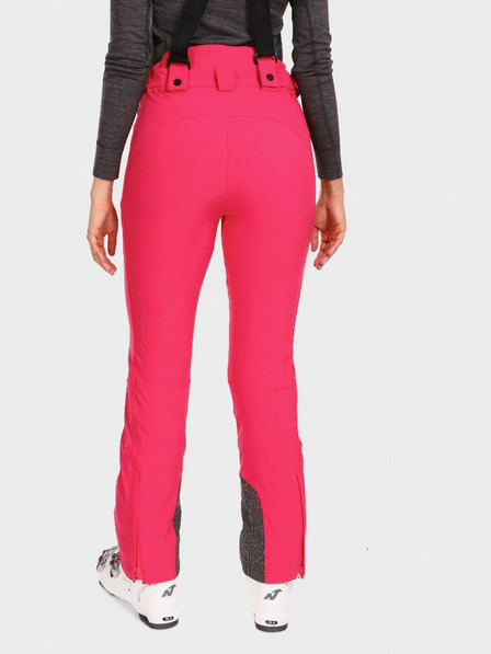 Kilpi Pantaloni de schi softshell roz închis pentru femei Kilpi RHEA