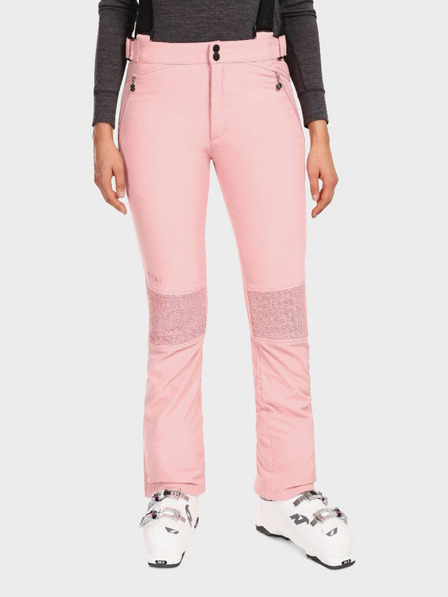 Kilpi Pantaloni de schi Softshell roz pentru femei Kilpi DIONE
