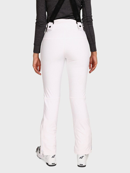 Kilpi Pantaloni de schi softshell albi pentru femei Kilpi DIONE