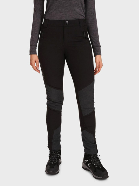 Kilpi Pantaloni de exterior negri pentru femei KILPI NUUK