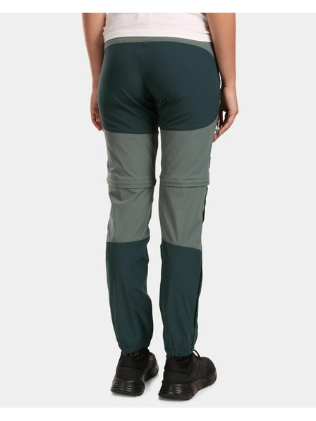 Kilpi Pantaloni de exterior detașabili pentru femei Kilpi HOSIO-W Verde închis