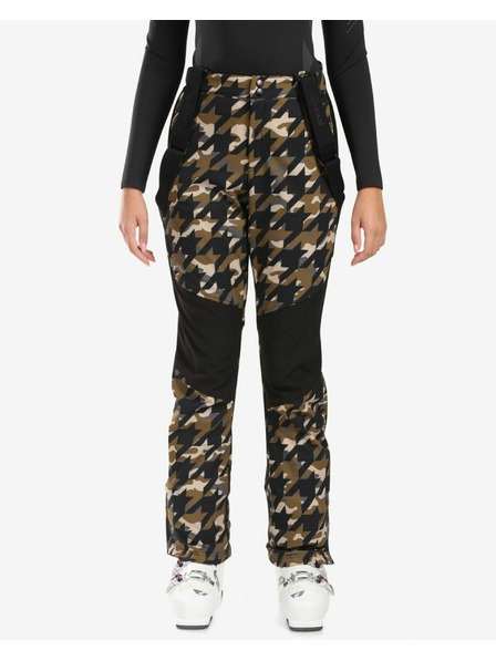 Kilpi Pantaloni de schi Softshell pentru femei Kilpi TORIEN-W Khaki