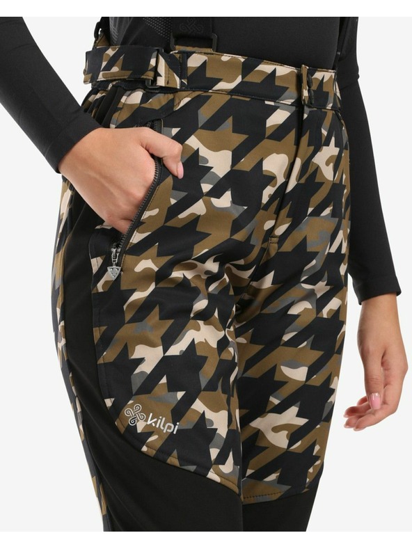 Kilpi Pantaloni de schi Softshell pentru femei Kilpi TORIEN-W Khaki