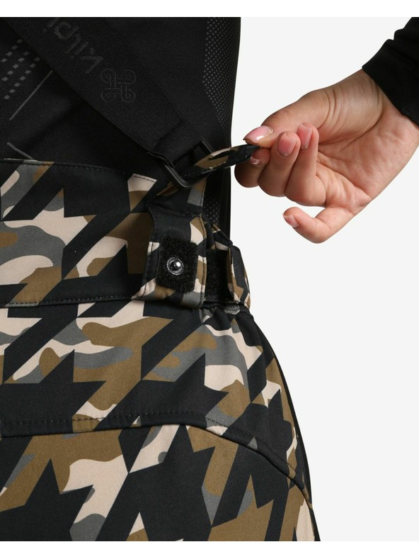 Kilpi Pantaloni de schi Softshell pentru femei Kilpi TORIEN-W Khaki
