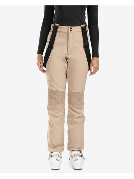 Kilpi Pantaloni de schi Softshell pentru femei Kilpi DIONE-W Bej