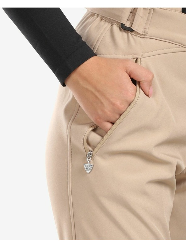 Kilpi Pantaloni de schi Softshell pentru femei Kilpi DIONE-W Bej