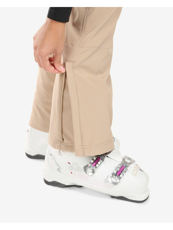 Kilpi Pantaloni de schi Softshell pentru femei Kilpi DIONE-W Bej