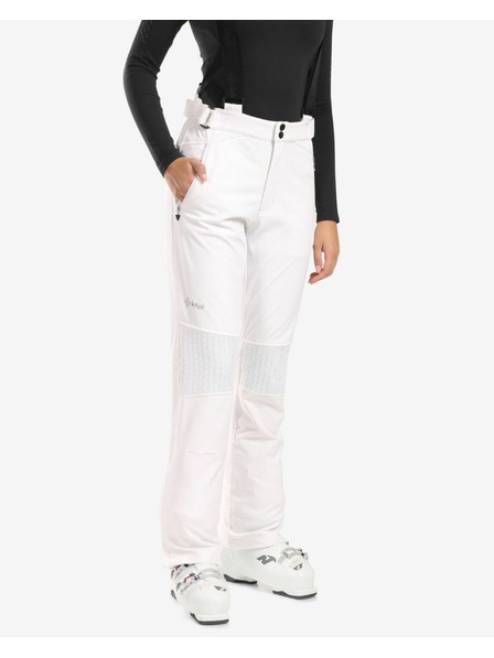 Kilpi Pantaloni de schi Softshell pentru femei Kilpi DIONE-W Alb