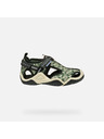 Geox Sandale olive Geox Wader pentru băieți