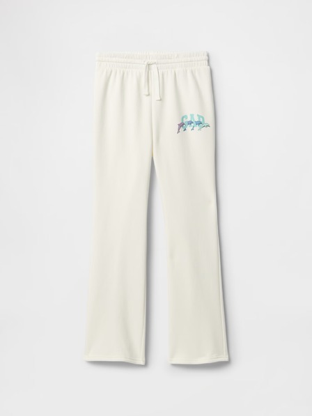 GAP Pantaloni de trening fleece logo army pentru copii GAP
