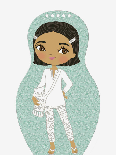 ELLA & MAX Îmbrăcarea păpușilor egiptene FARAH - Carte de colorat