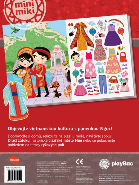 ELLA & MAX Rochii pentru NGOC - Carte cu abțibilduri