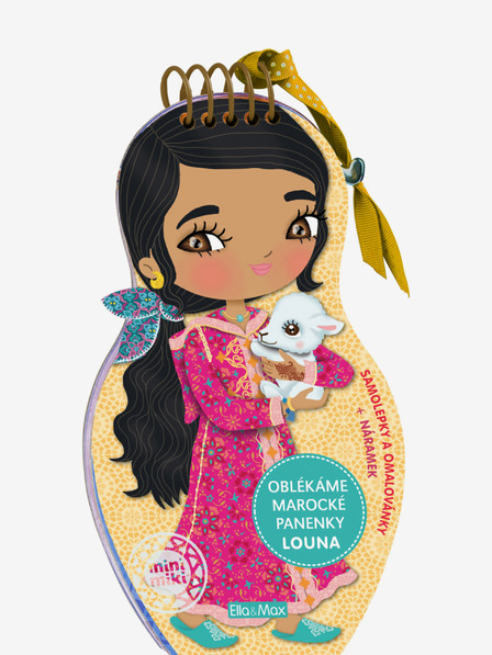 ELLA & MAX Îmbracă păpușile marocane LOUNA - Carte de colorat