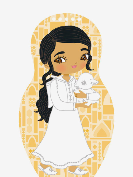 ELLA & MAX Îmbracă păpușile marocane LOUNA - Carte de colorat