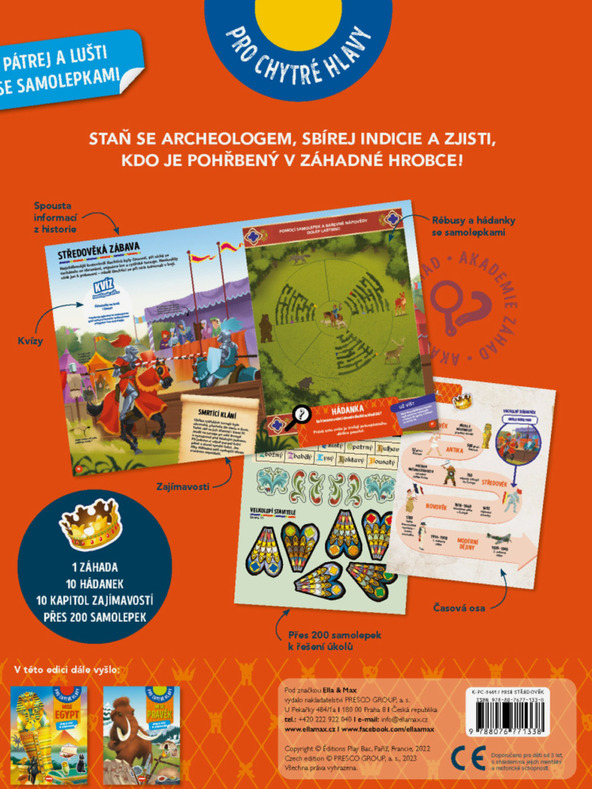 ELLA & MAX MISE MEDIEVAL - Căutare și salvare cu autocolante