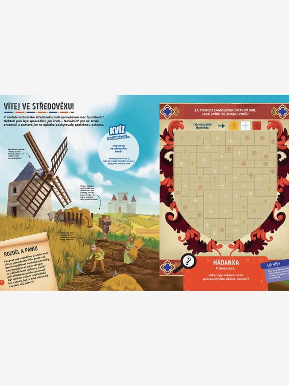 ELLA & MAX MISE MEDIEVAL - Căutare și salvare cu autocolante