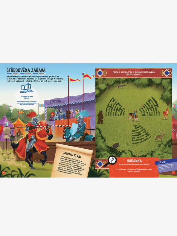 ELLA & MAX MISE MEDIEVAL - Căutare și salvare cu autocolante