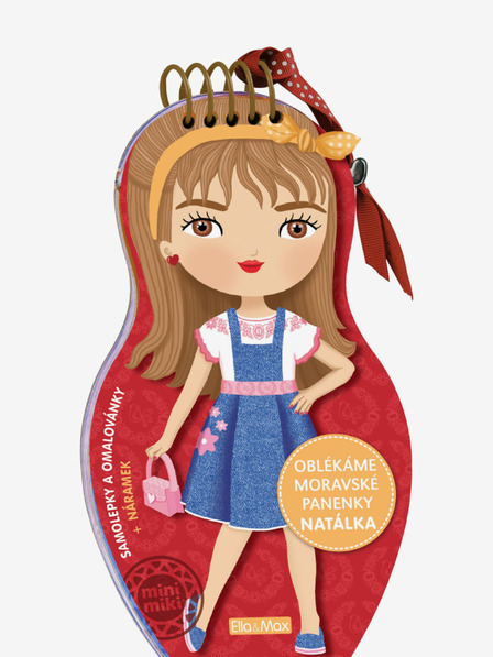 ELLA & MAX Îmbracă păpuși morave NATALKA - Pagină de colorat