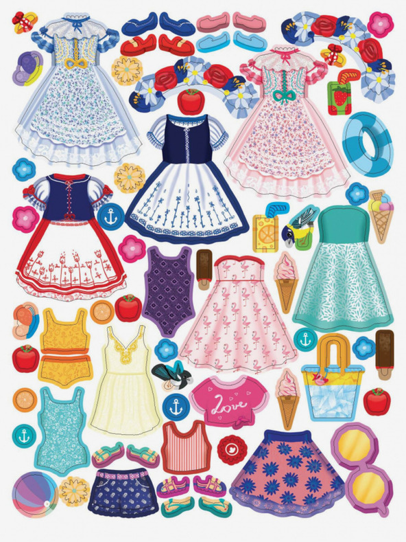 ELLA & MAX Rochii pentru VIKTORKA ─ Carte de autocolante