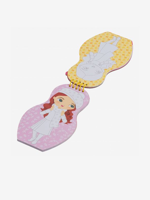 ELLA & MAX Îmbrăcarea păpușilor slovace ZUZKA - Carte de colorat