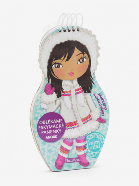 ELLA & MAX Dressing the Eskimo Doll Anouk - carte de colorat