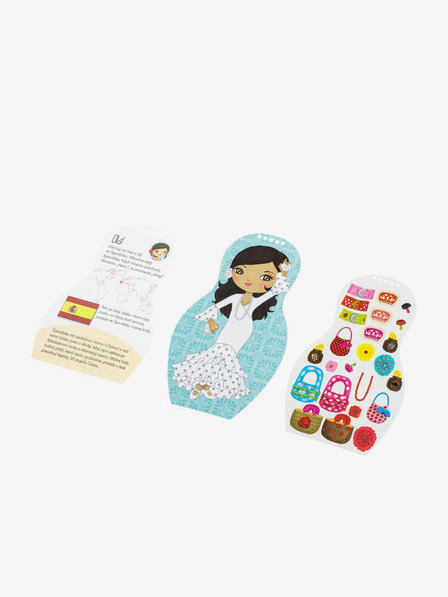 ELLA & MAX Dressing Spanish Ines Dolls - carte de colorat