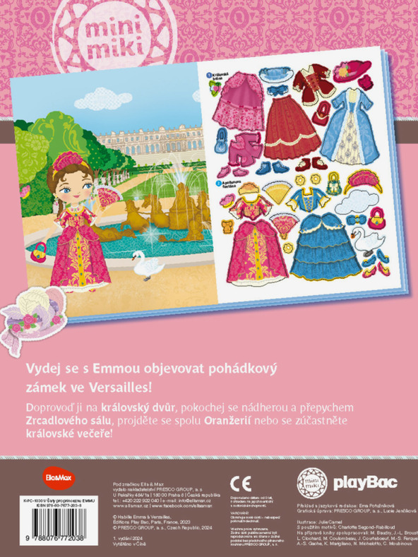 ELLA & MAX Rochie pentru prințesa EMMY - Carte cu autocolante