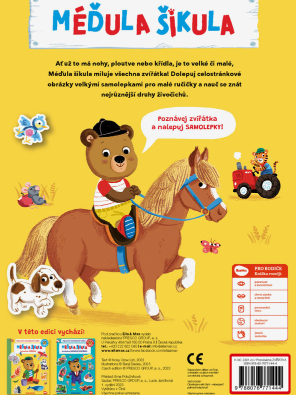 ELLA & MAX MÉDULA ŠIKULA: CUNOAȘTEM ANIMALELE - Carte de autocolante