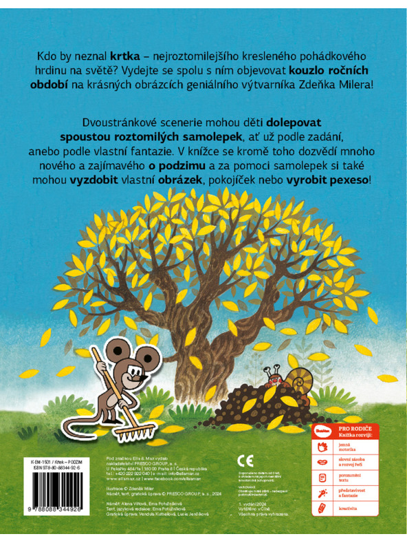 ELLA & MAX CÂRTIȚA și TOAMNA - Carte cu abțibilduri