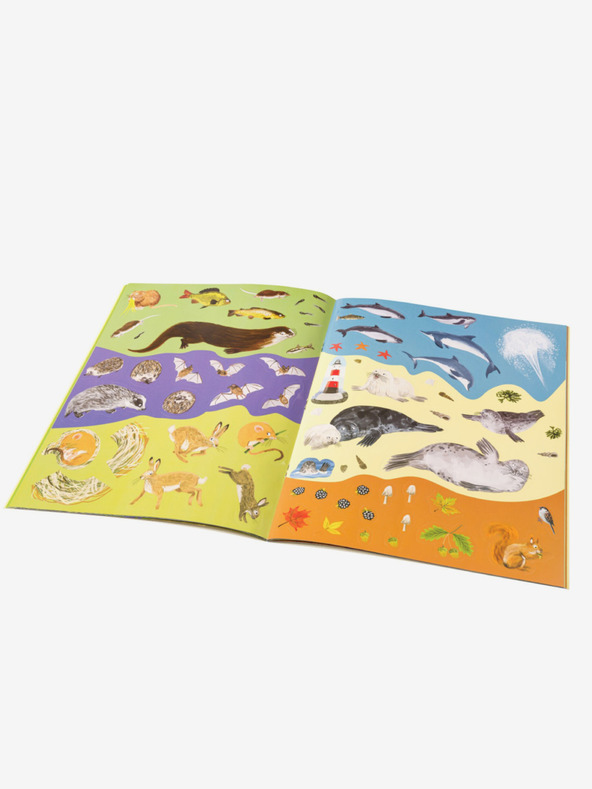 ELLA & MAX Arici, urechi și alte creaturi blănoase - Carte de abțibilduri