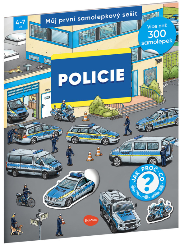 ELLA & MAX Prima mea carte de abțibilduri - POLIȚIA