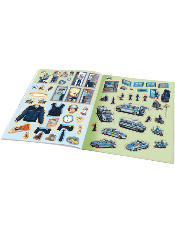 ELLA & MAX Prima mea carte de abțibilduri - POLIȚIA