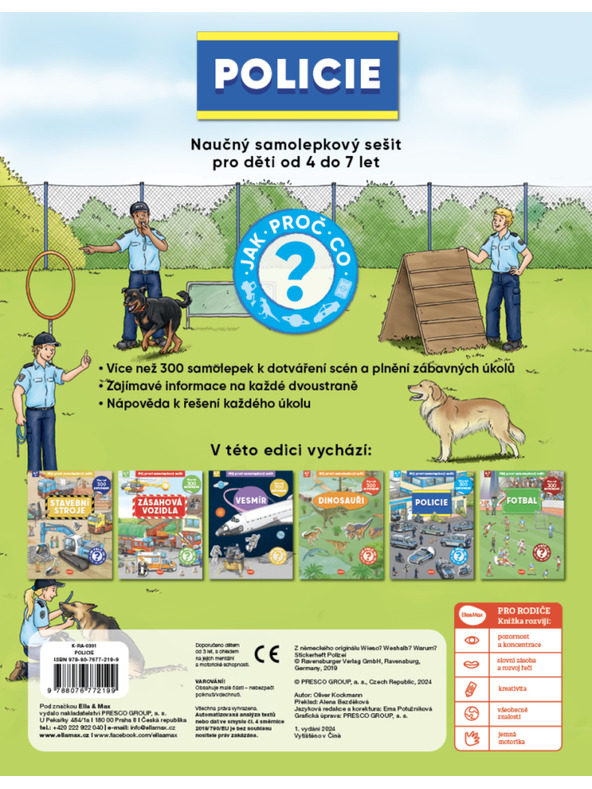 ELLA & MAX Prima mea carte de abțibilduri - POLIȚIA