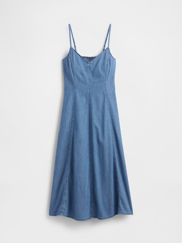 GAP Rochie maxi din denim cu buzunare GAP