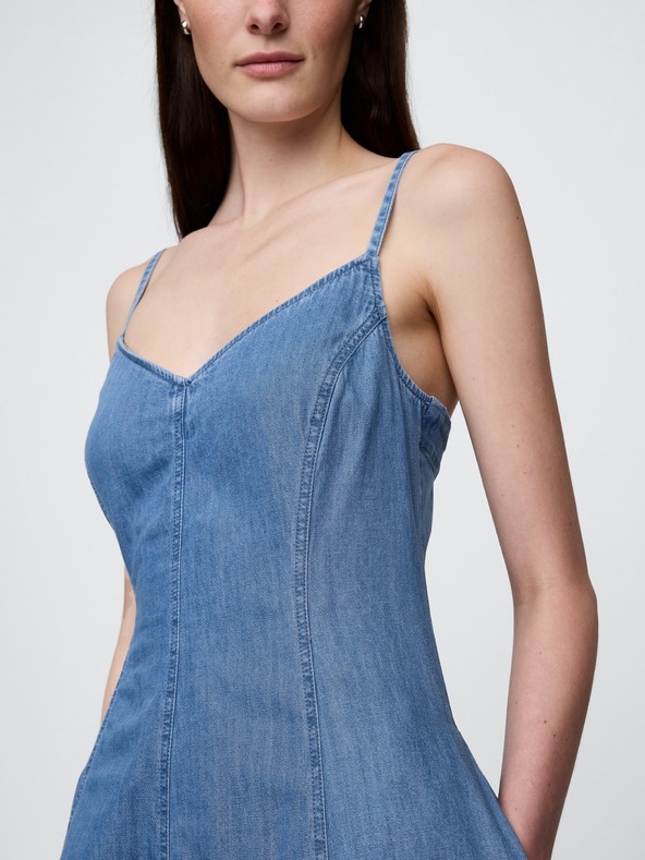 GAP Rochie maxi din denim cu buzunare GAP