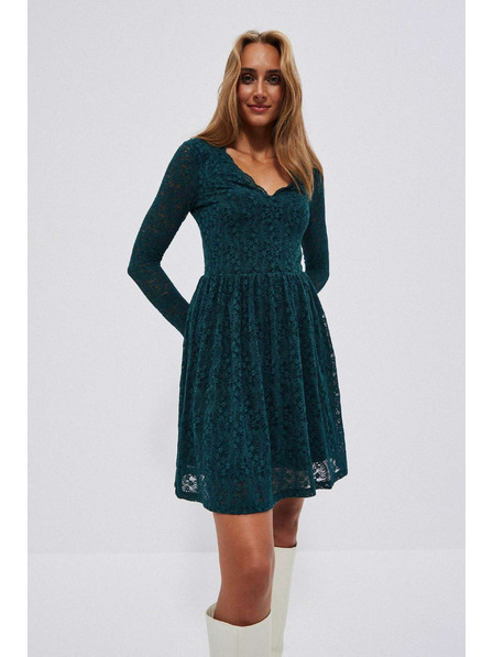 Moodo Rochie de dantelă verde pentru femei Moodo