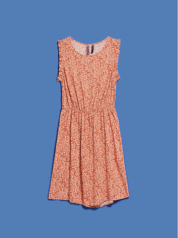 Moodo Rochie cu model pentru femei bej și maro Moodo