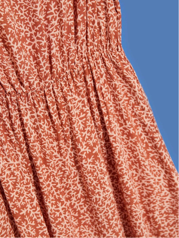 Moodo Rochie cu model pentru femei bej și maro Moodo