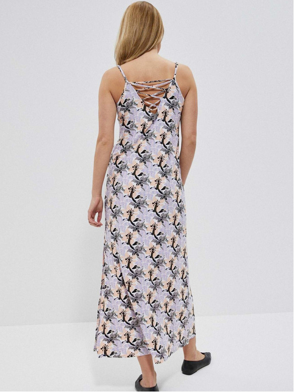 Moodo Rochie cu flori mov pentru femei Moodo