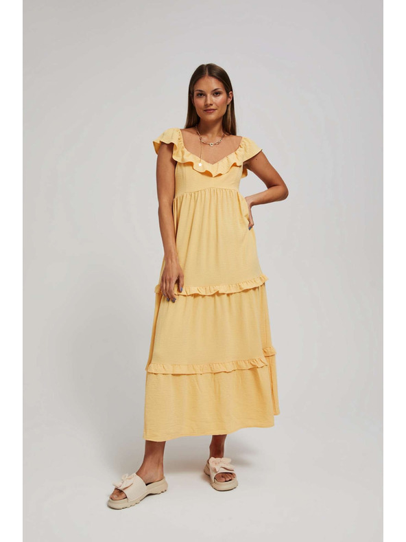 Moodo Rochie galbenă pentru femei Moodo