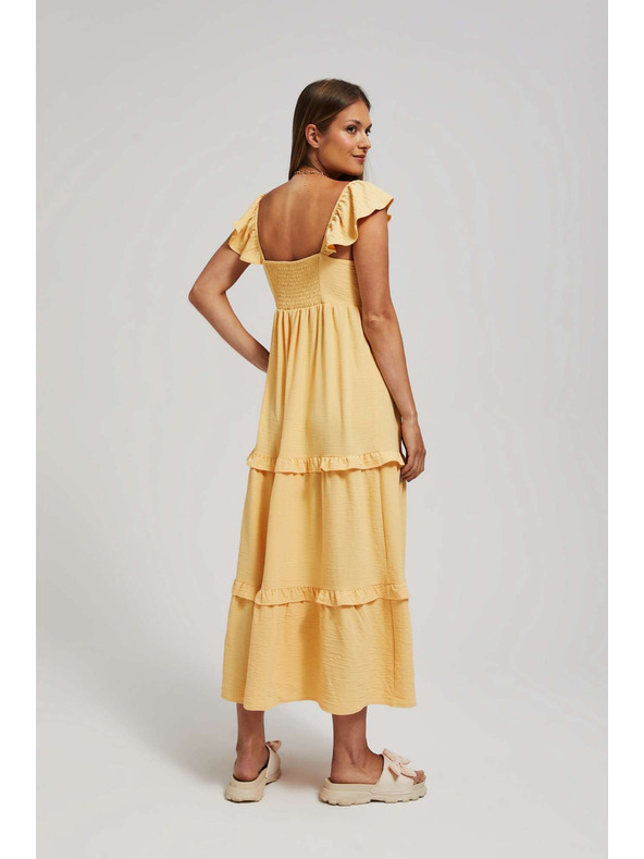 Moodo Rochie galbenă pentru femei Moodo