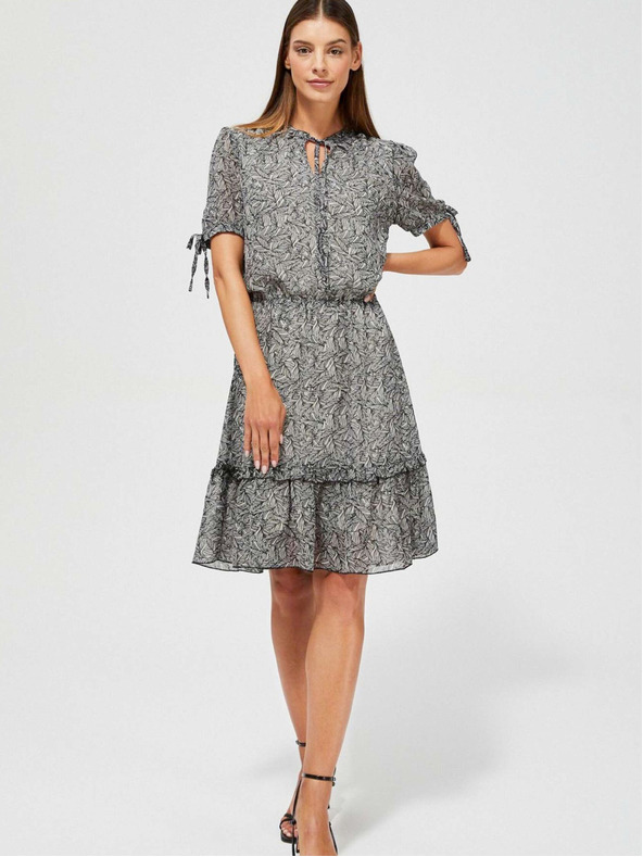 Moodo Rochie neagră cu model pentru femei Moodo