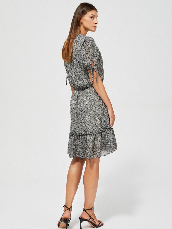 Moodo Rochie neagră cu model pentru femei Moodo