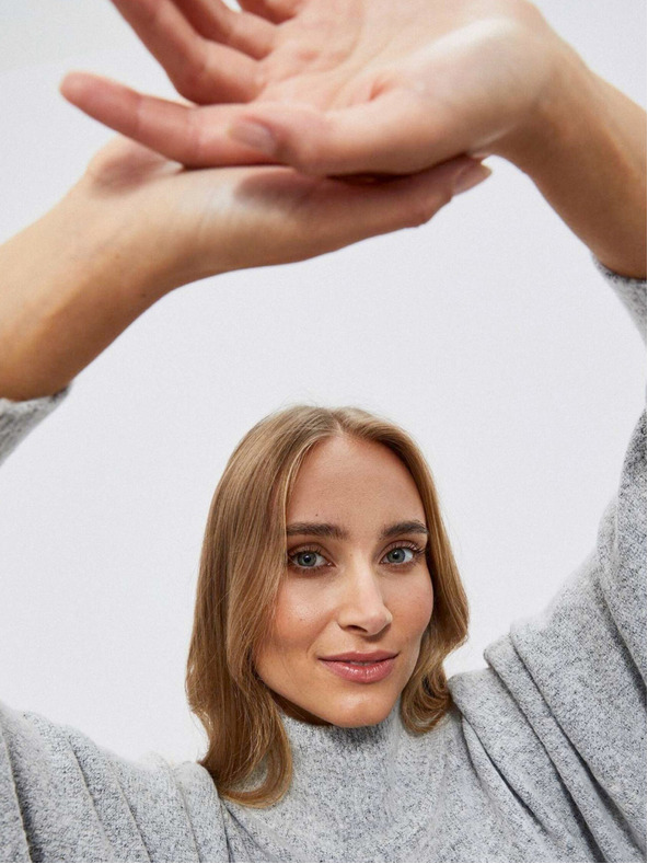 Moodo Rochie de damă Moodo gri deschis